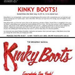 November 2019 – Kinky Boots is coming!